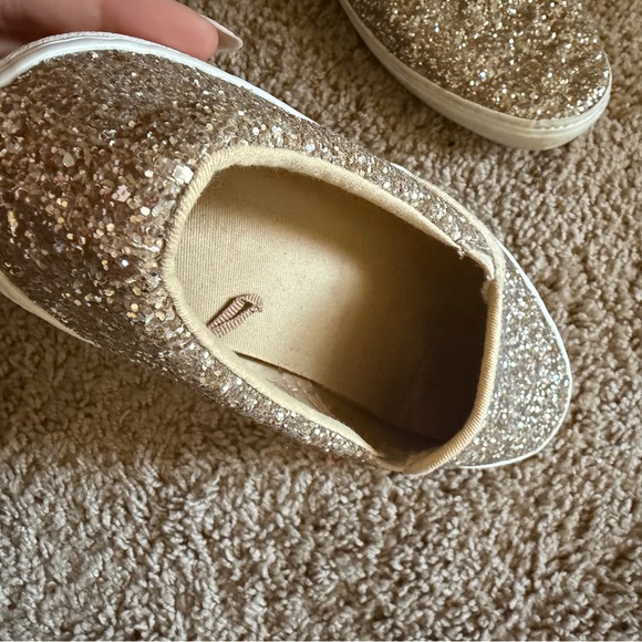 Old Navy Gold Glitter Sneakers - Picture 3 of 5